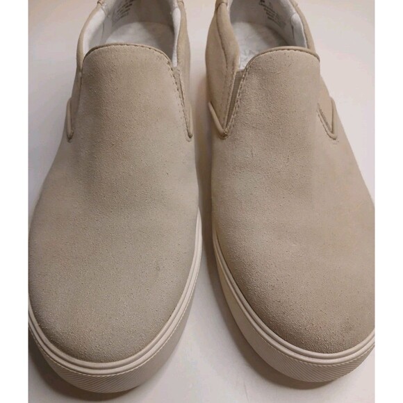 Naturalizer Sz 9 Marianne 2.0 Off White Slip-On Suede Leather Comfort Sneakers - Picture 3 of 16